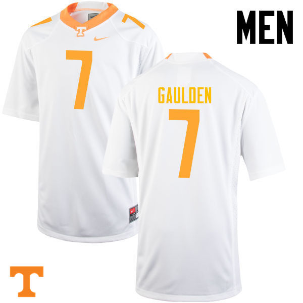 Men #7 Rashaan Gaulden Tennessee Volunteers College Football Jerseys-White